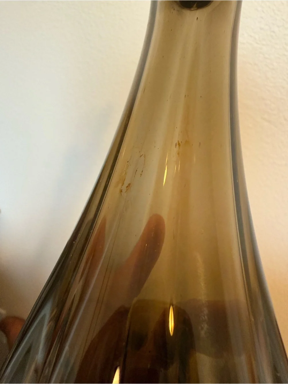 Smoky Brown Art Swung Vase - Decorative Home Accent